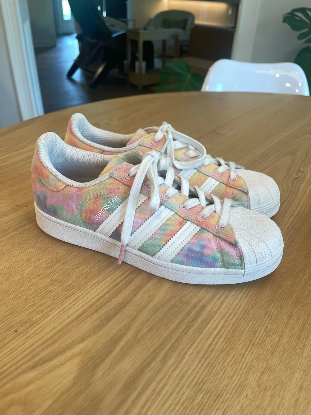 Adidas Women's Pastel Tie-Dye Superstar Sneakers - 7.5 LKN